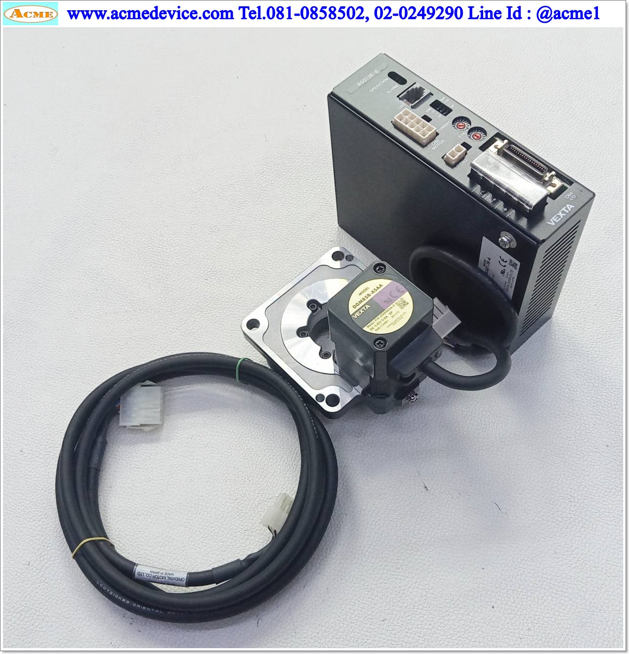 Closed Loop Stepper Oriental รุ่น ASD13B-A & Motor Rotary Hollow, DGM85R-ASAA, Ratio 18:1, 3.3A, 100-115V