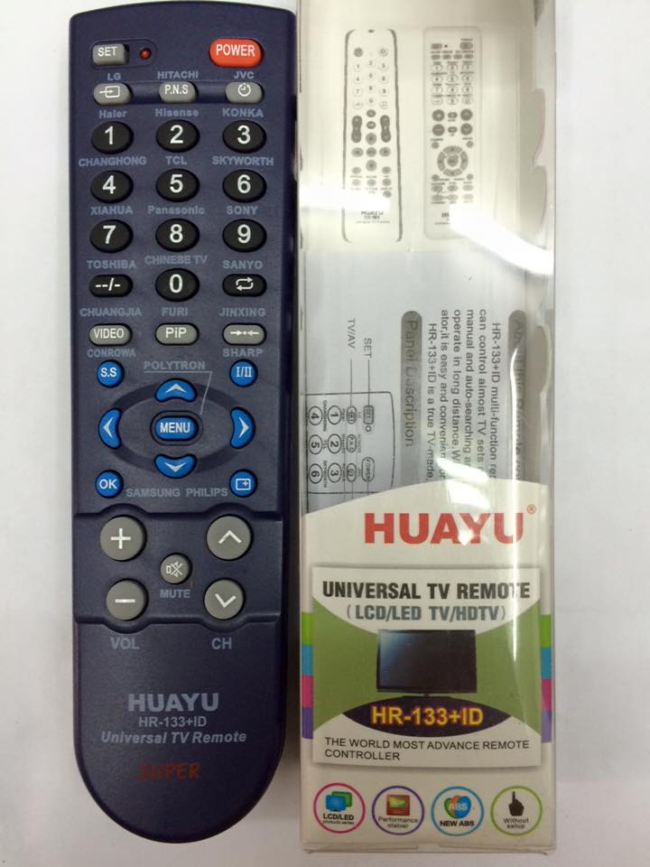 รีโมททีวีรวม ใช้ได้ทุกยี่ห้อ รุ่น133