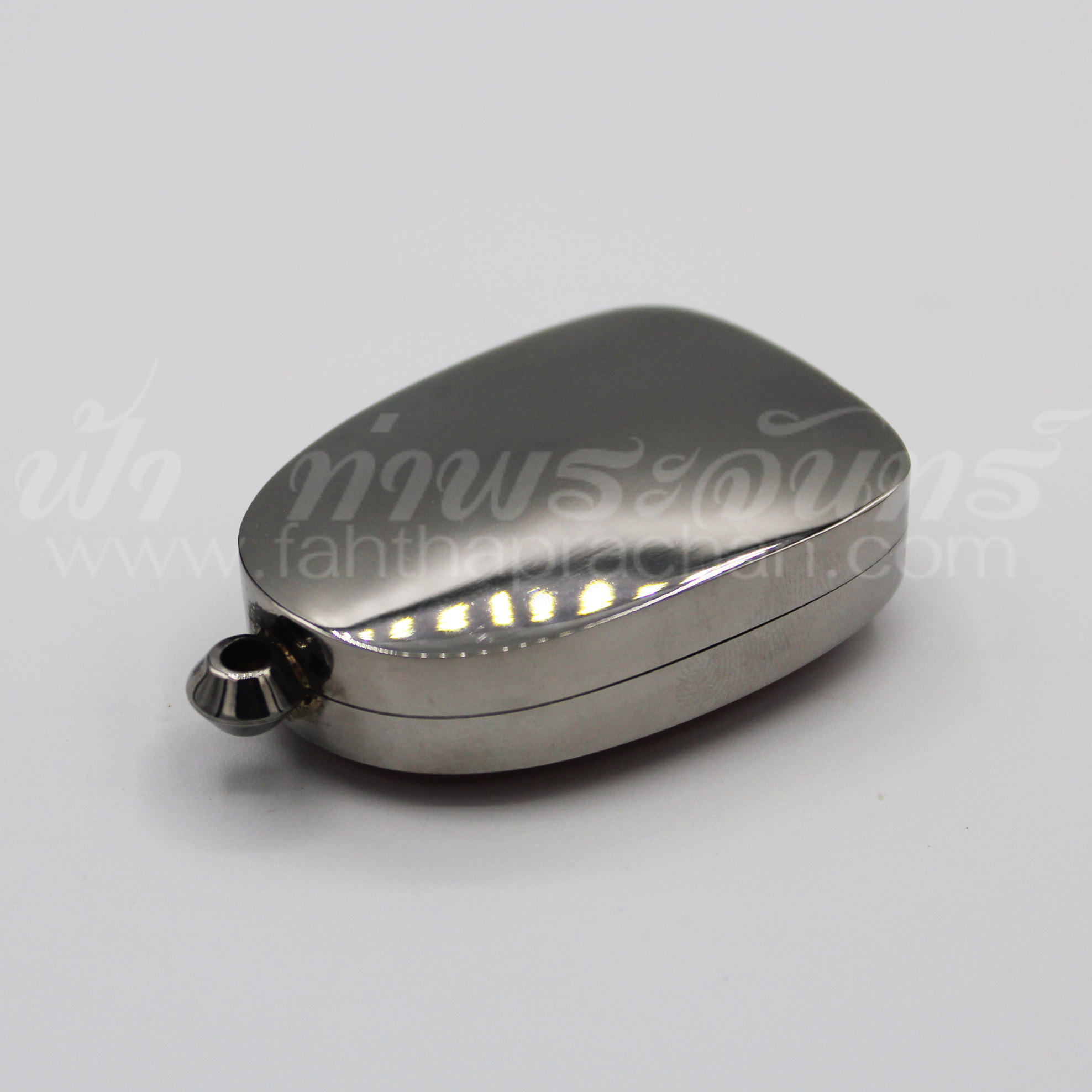 ตลับพระเปิม หน้าเดียว สแตนเลสพุก