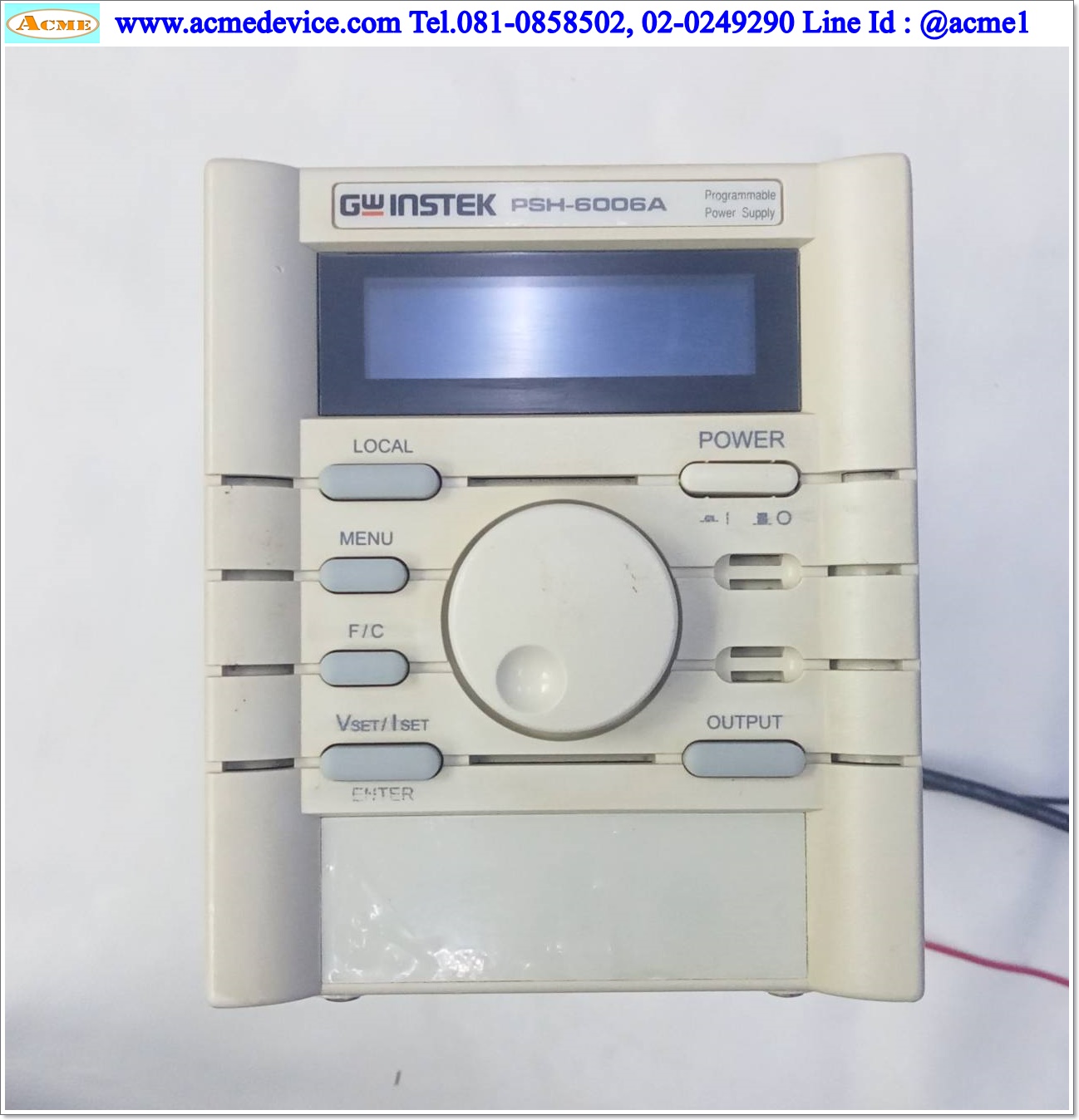 DC Power Supply Instek รุ่น PSH-6006A, Output 0-60V 6A, Power Input 100/220V, Programmable Power Supply