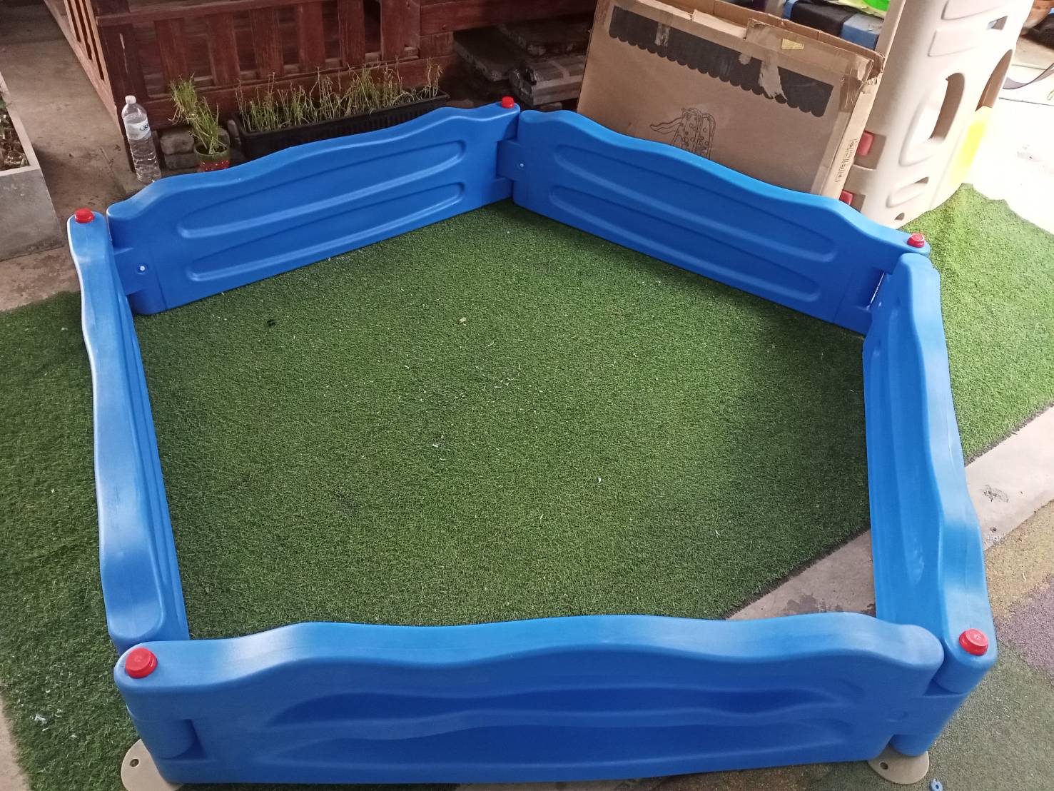 กระบะทราย บ่าทรายพลาสติก 5 เหลี่ยม ของเด็กเล่นในร่ม ใช้ตักทราย