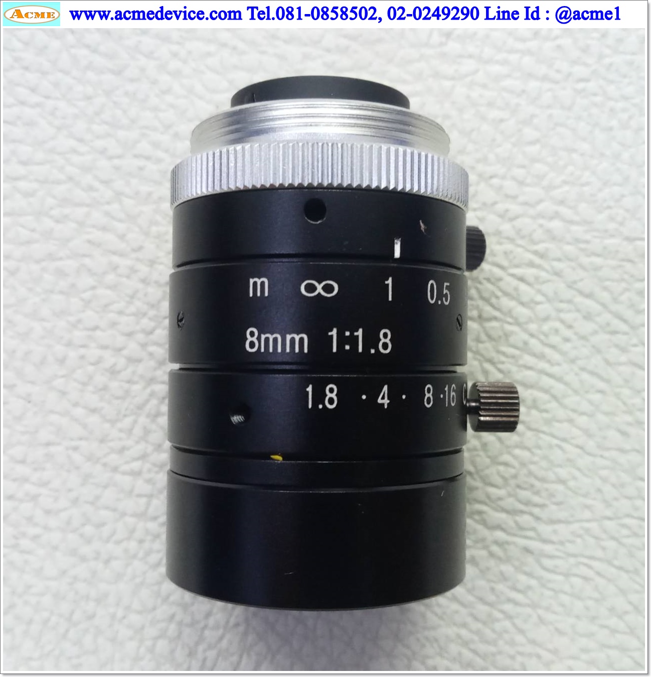 Lens VS รุ่น VS-0818VM, 8 mm., F1.8, C-mount