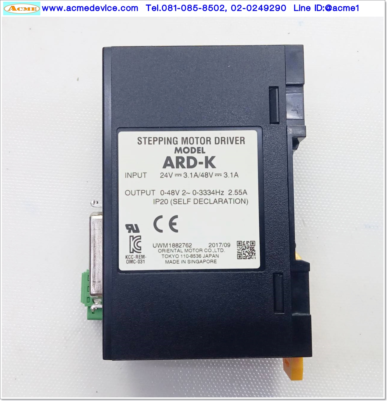 แกนสําเร็จรูป Ball Screw Suruga Seiki รุ่น PG413-L05AG-PAP, Sensor 5Vdc, ขนาด 40x40mm, Stroke 13mm & Stepping Oriental รุ่น ARD-K (Driver set)