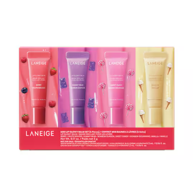 ลิปบำรุงลาเนจ Laneige Set Lip Glowy Balm 5g x 4 pcs