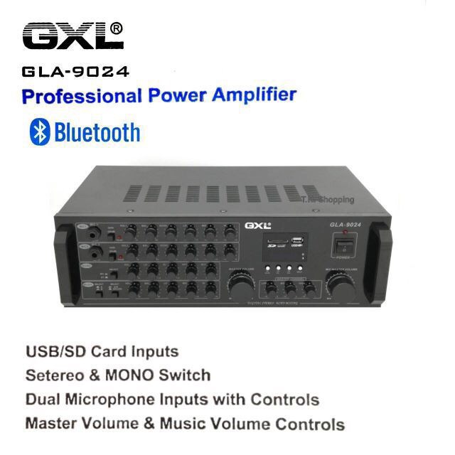 แอมป์ขยายคาราโอเกะ GXL รุ่น GLA-9024 (มี Bluetooth)