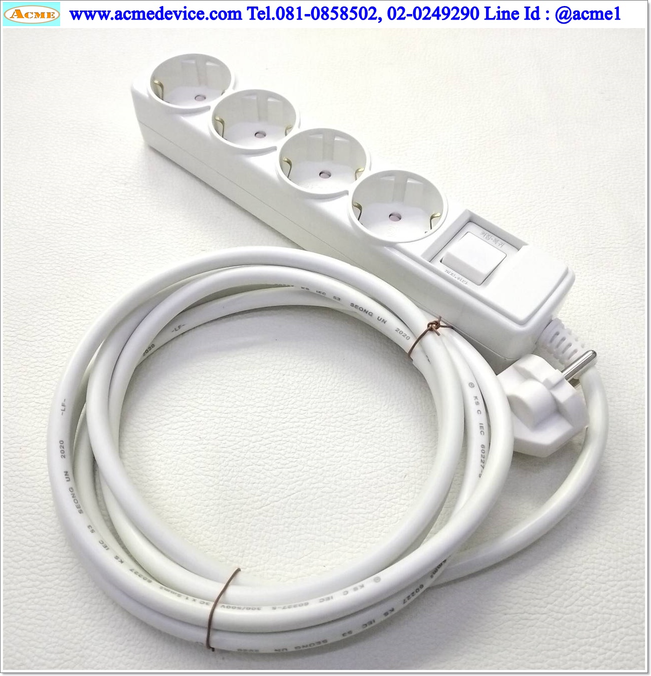 เต้ารับแบบปลั๊กเยอรมัน รุ่น EW-M-16A4, JH04122-15007C, 4-hole