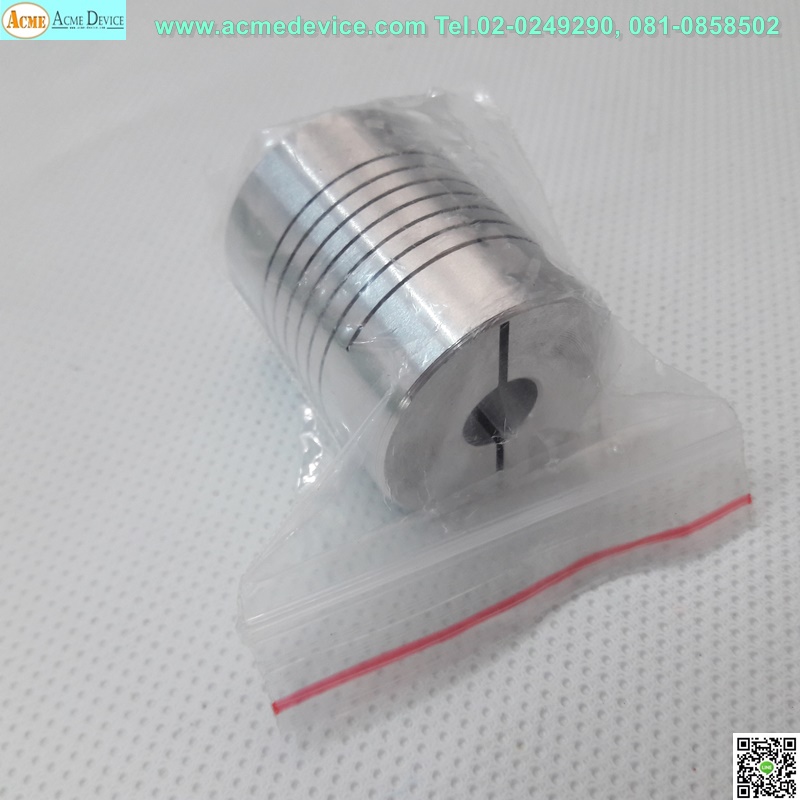 Coupling Aluminum ขนาด ID 10/14mm, OD 32mm, L 40mm