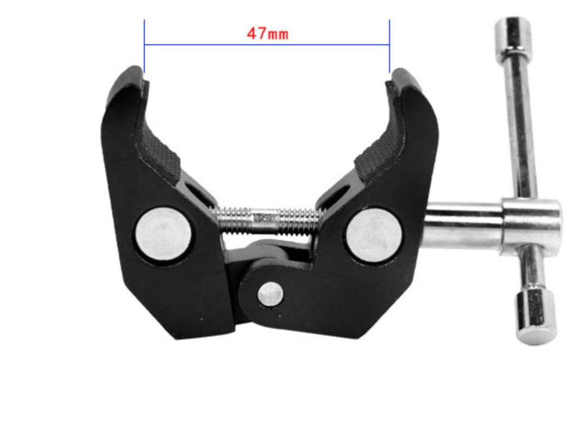 Clamp สำหรับยึด จับอุปกรณ์เสริมต่างๆกับขาตั้งกล้อง,โต๊ะ