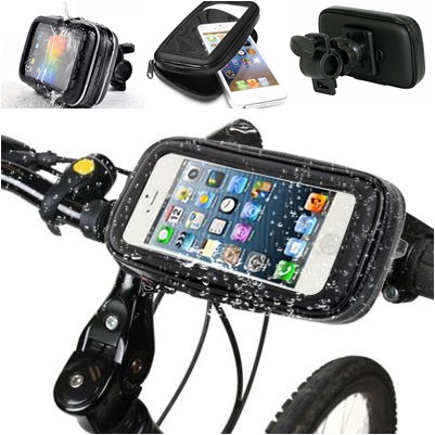 เคสกันน้ำติดรถจักรยานยนต์ สีดำ