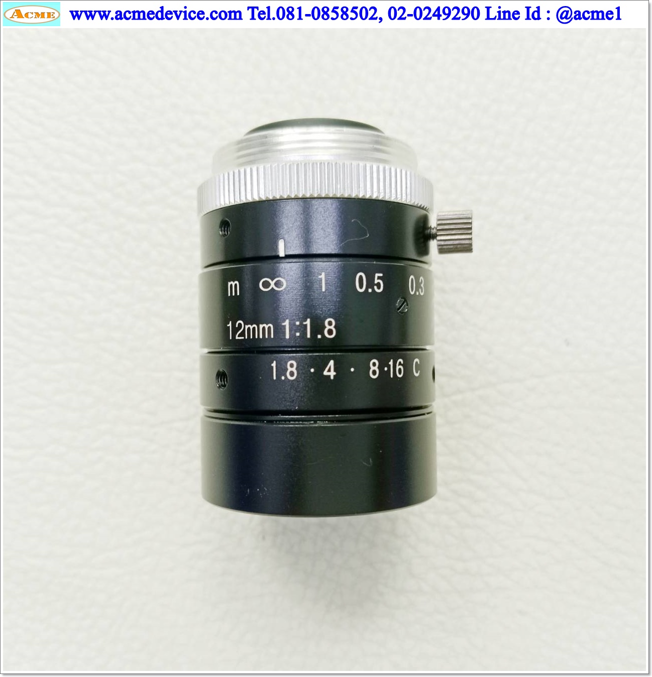 Lens VS รุ่น VS-1218VM, 12 mm., F1.8, C-mount