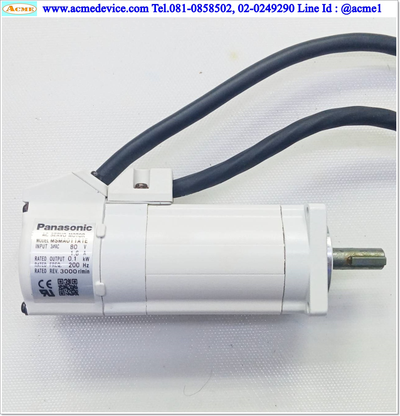 Servo Motor Panasonic รุ่น MSMA011A1E, 100W