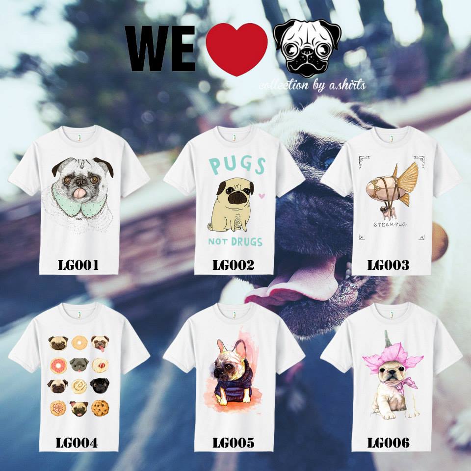 เสื้อแขนสั้นสกรีนลาย
