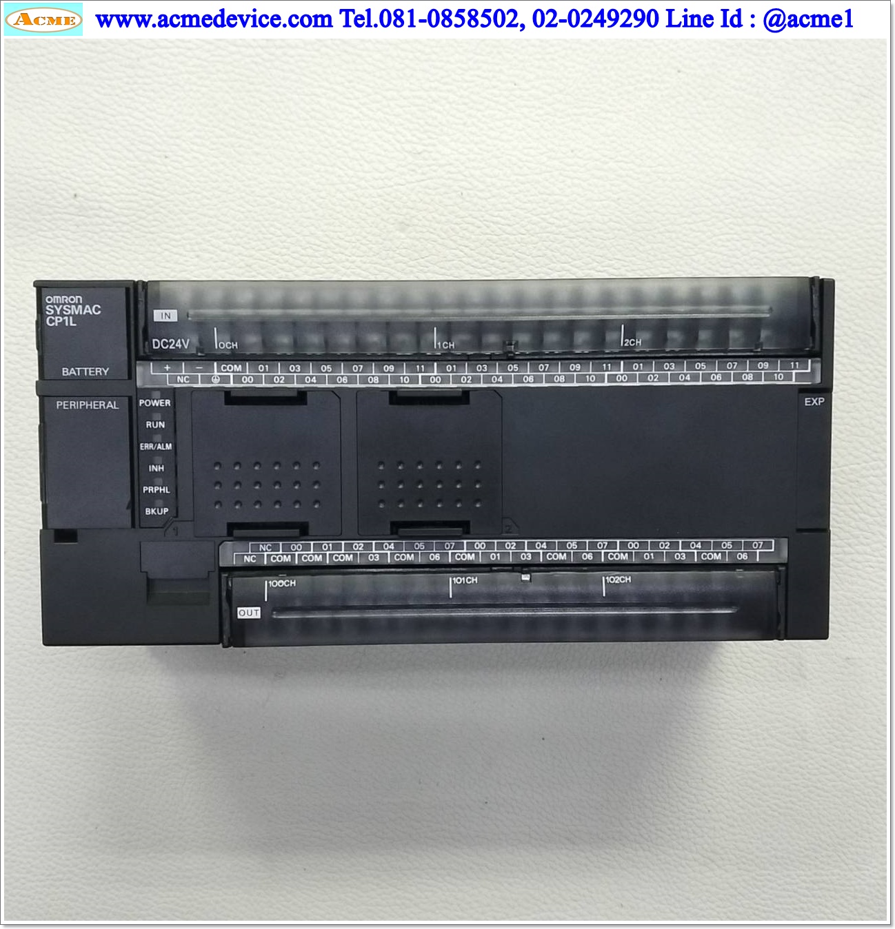 PLC Omron รุ่น CP1L-M60DT-D, 24Vdc