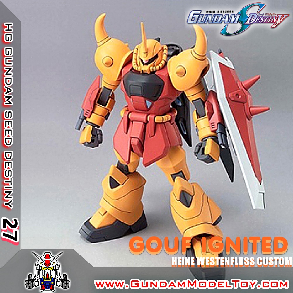 BANDAI HG 1/144 GOUF IGNITED [HEINE WESTENFLUSS CUSTOM] โกฟ อิกไนท [ไฮเน่ เวสเท่นฟลัส คัสตอม] โมเดล กันดั้ม กันพลา PS TOYLAND HGSEED