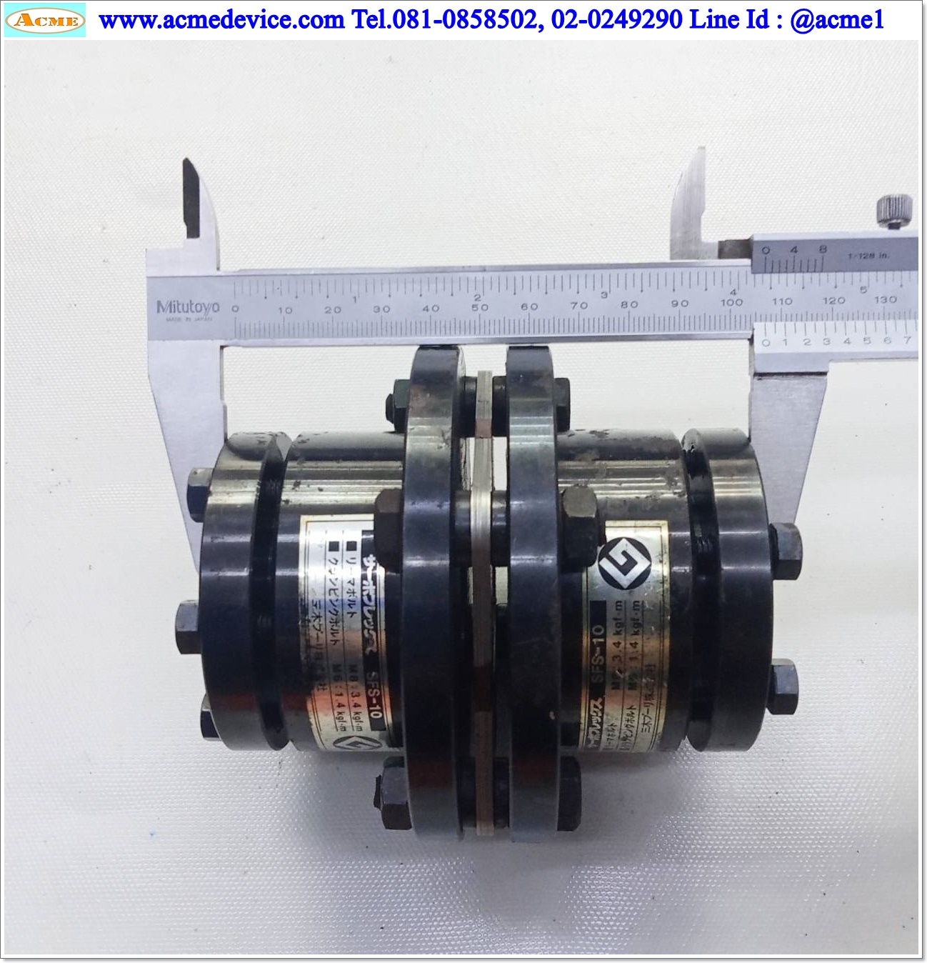 Coupling ขนาด ID 35/35mm, OD 104mm, L 118mm, SFS-10, Disc Coupling