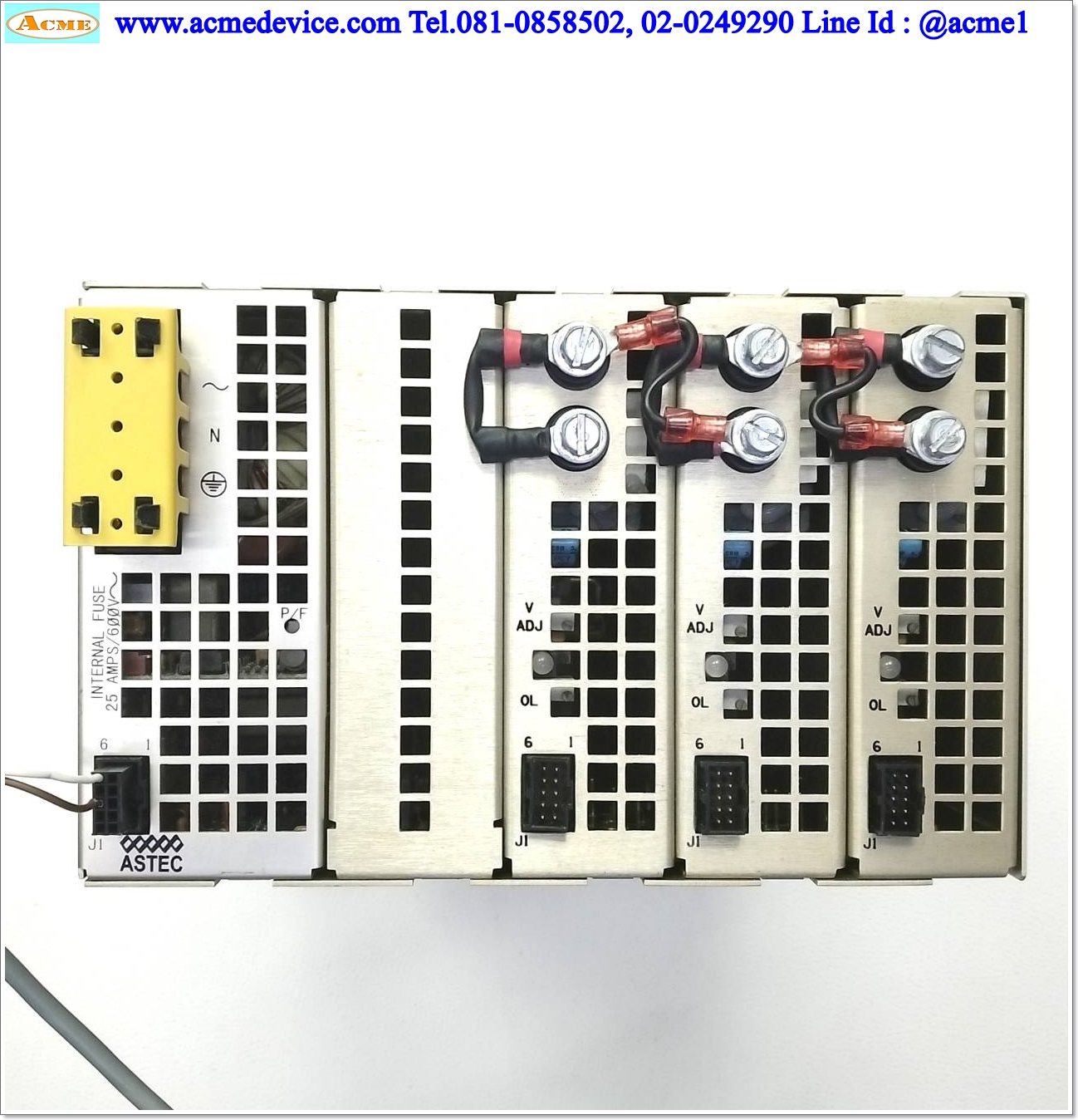 Power Supply ASTEC รุ่น VS3-B9-B9-B9-01(-CE), Output 48V, 12.5A (50V, 12A)