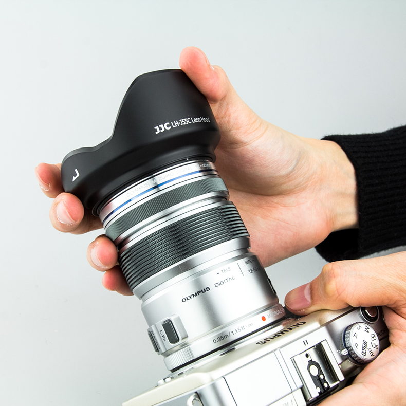 ฮูดเทียบJJC Hood LH-55C for m.Zuiko 12-50mm Lens (PreOrder รอสินค้า 10-14วัน)