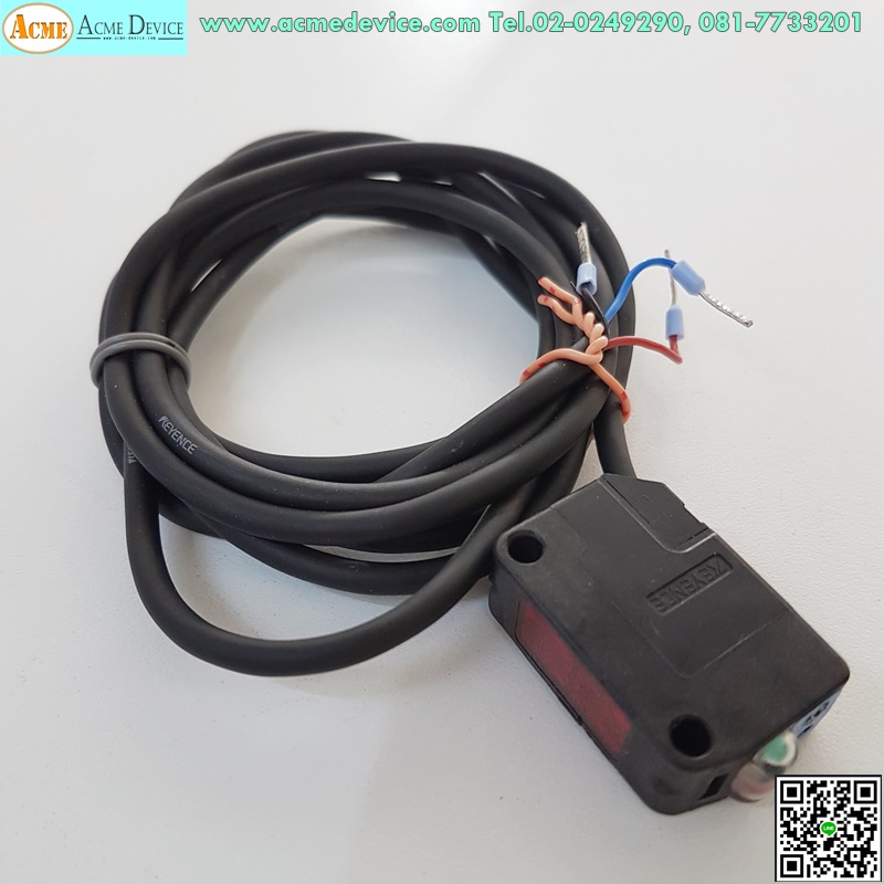 Photoelectric Keyence รุ่น PZ2-62, ชนิดแผ่นสะท้อน, NPN, ระยะตรวจจับ 50 cm.