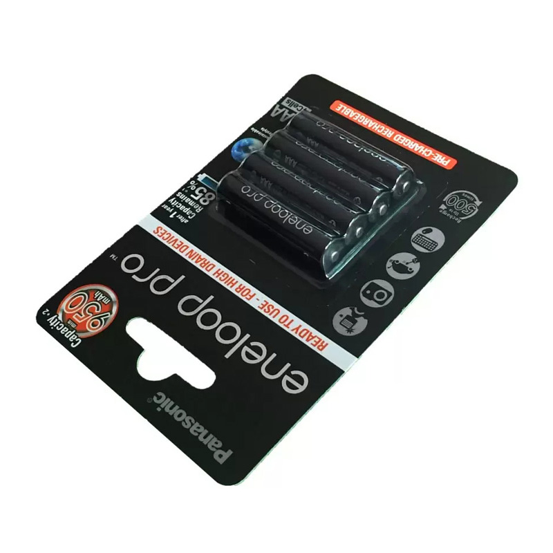 แบตเตอรี่ ถ่านชาร์จ Battery Ni-MH Panasonic eneloop pro AAA 950 mAh Rechargeable (Pack 4) ราคาถูก