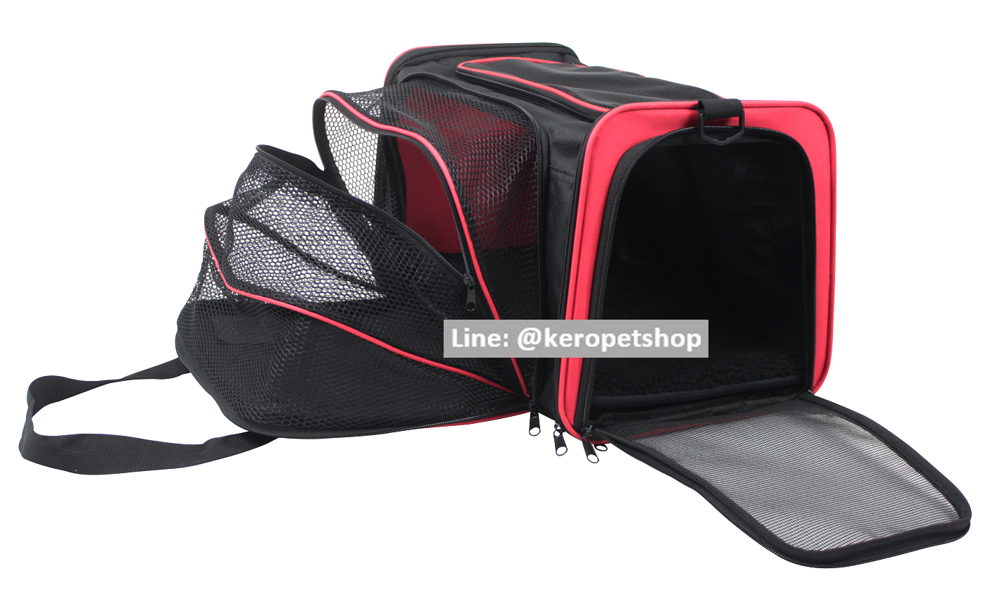 กระเป๋าใส่สุนัข แมว กระเป๋าใส่สัตว์เลี้ยง sper space ขยายข้าง ขนาดใหญ่