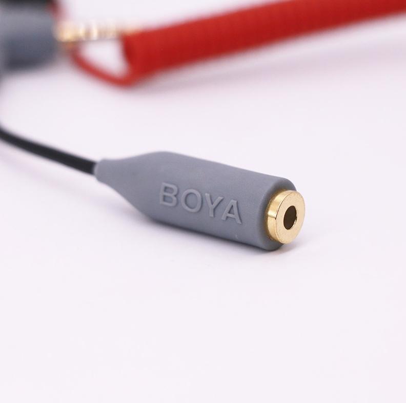 BOYA BY-CIP 3.5MM TRS TO TRRS ADAPTOR สายแปลงไมค์DSLR เพื่อใช้กับโทรศัพท์มือถือ smartPhone