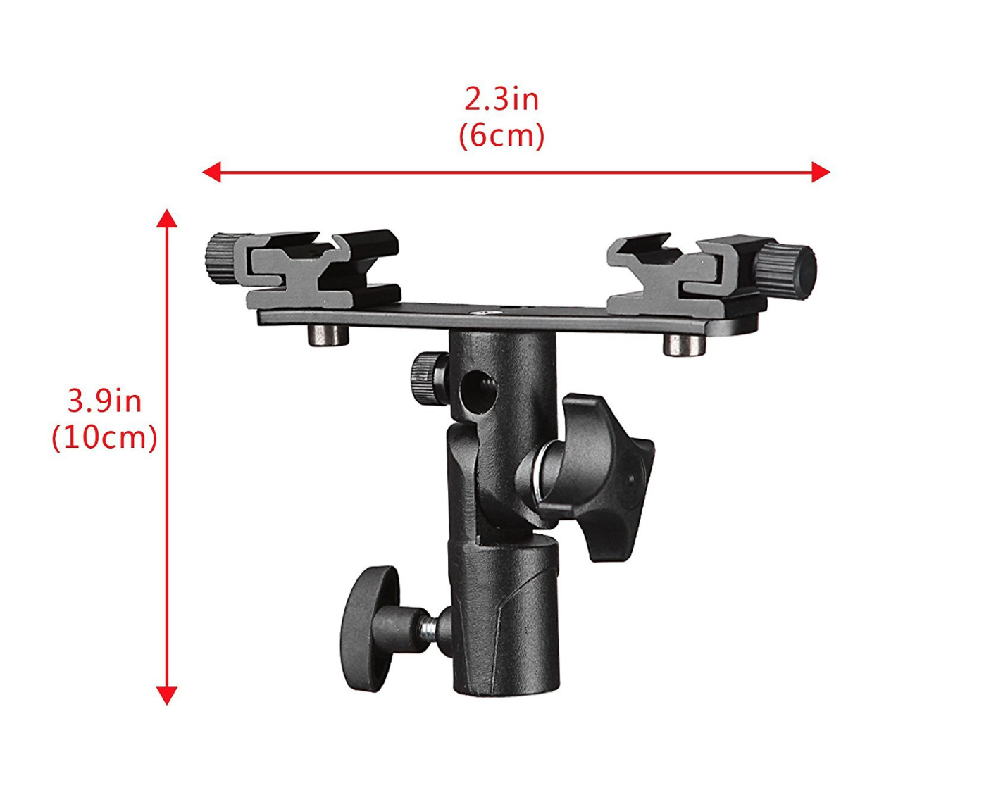 Flash Holder 2 mount (หัวจับแฟลช 2 หัว พร้อมที่เสียบร่ม แข็งแรงทนทาน) ราคาถูก