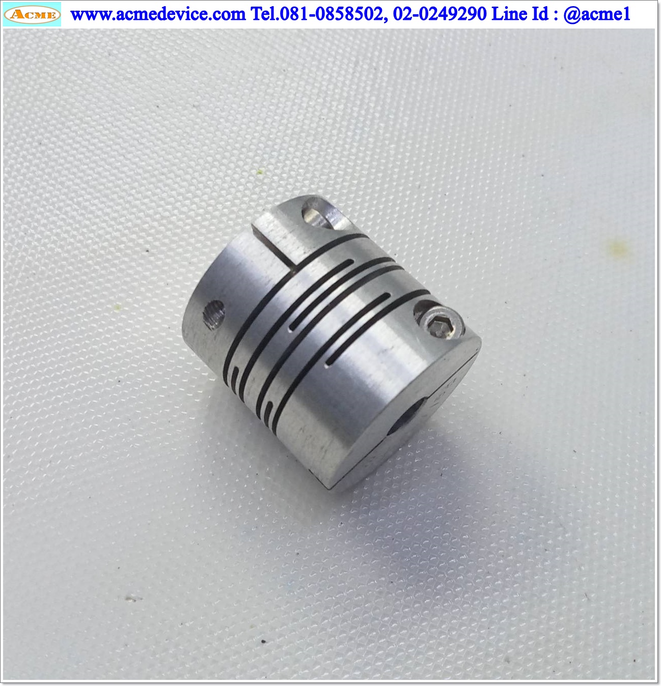 Coupling ขนาด ID 4.75/6.35mm, OD 25mm, L 26mm, Slit Coupling