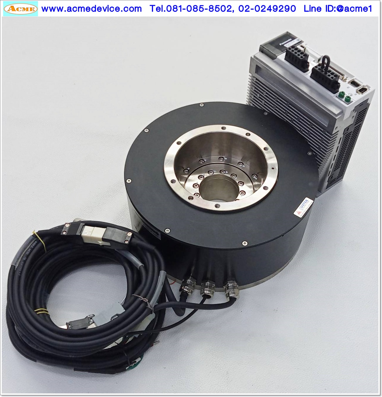 Direct Drive Servo Panasonic รุ่น MCDHT3520LA1 & Motor JUSTEK JTR2413-1A02N, 774.1W, 44Nm