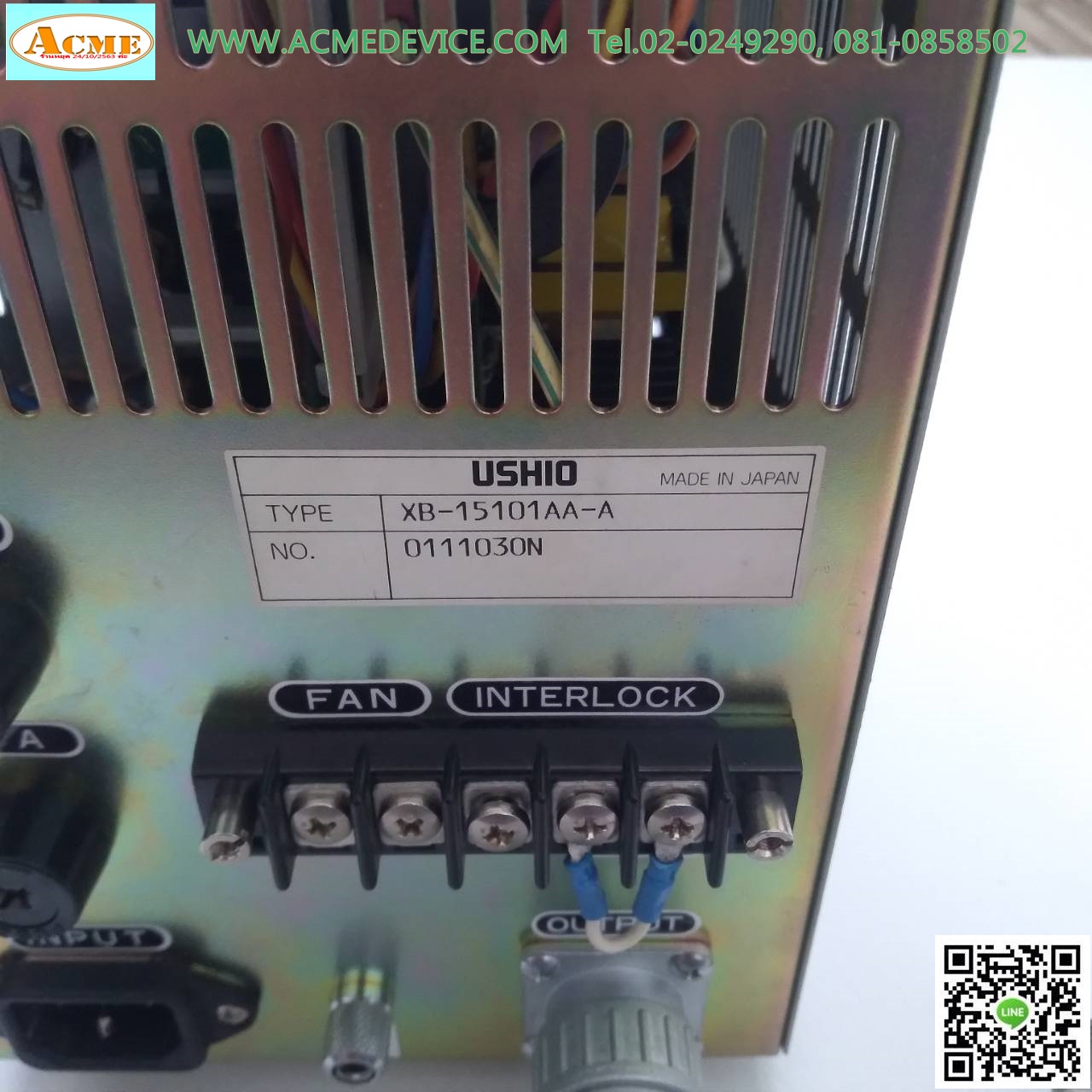 Lighting Supply USHIO รุ่น XB-15101AA-A, XENON LAMP