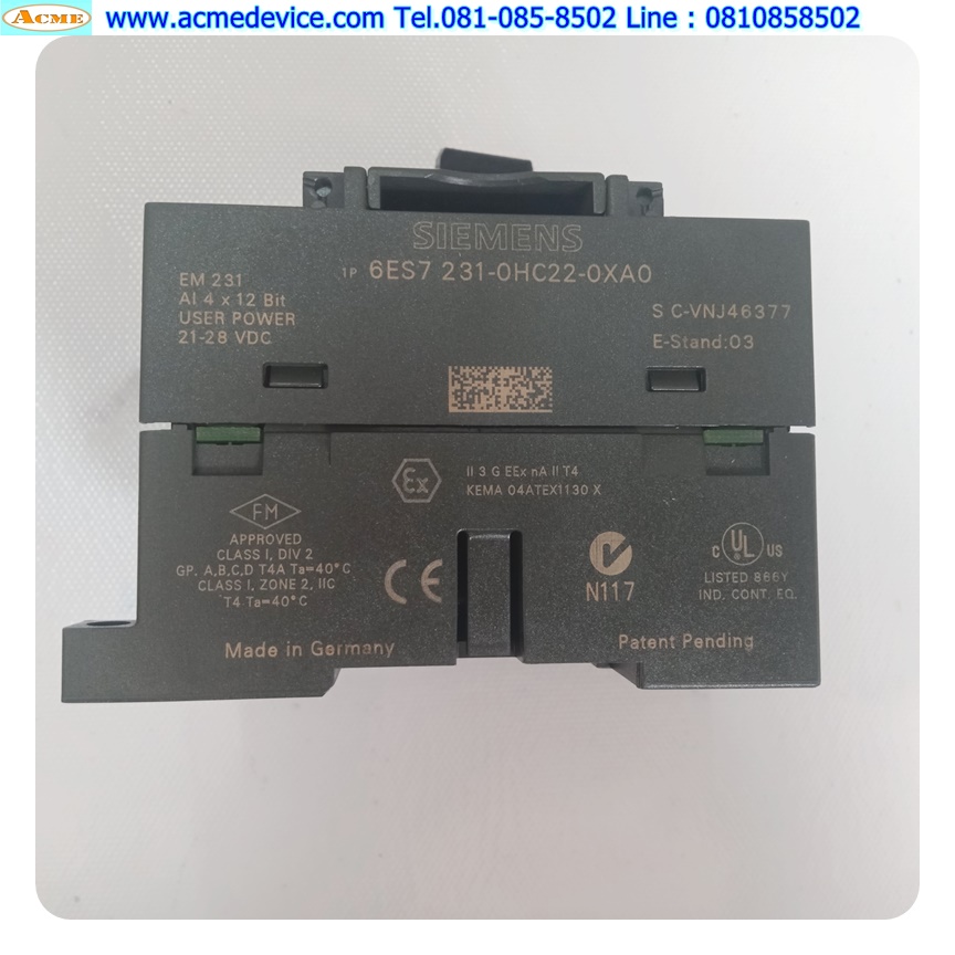 PLC SIEMENS SIMATIC, S7-200 รุ่น 6ES7231-0HC22-0XA0, EM231