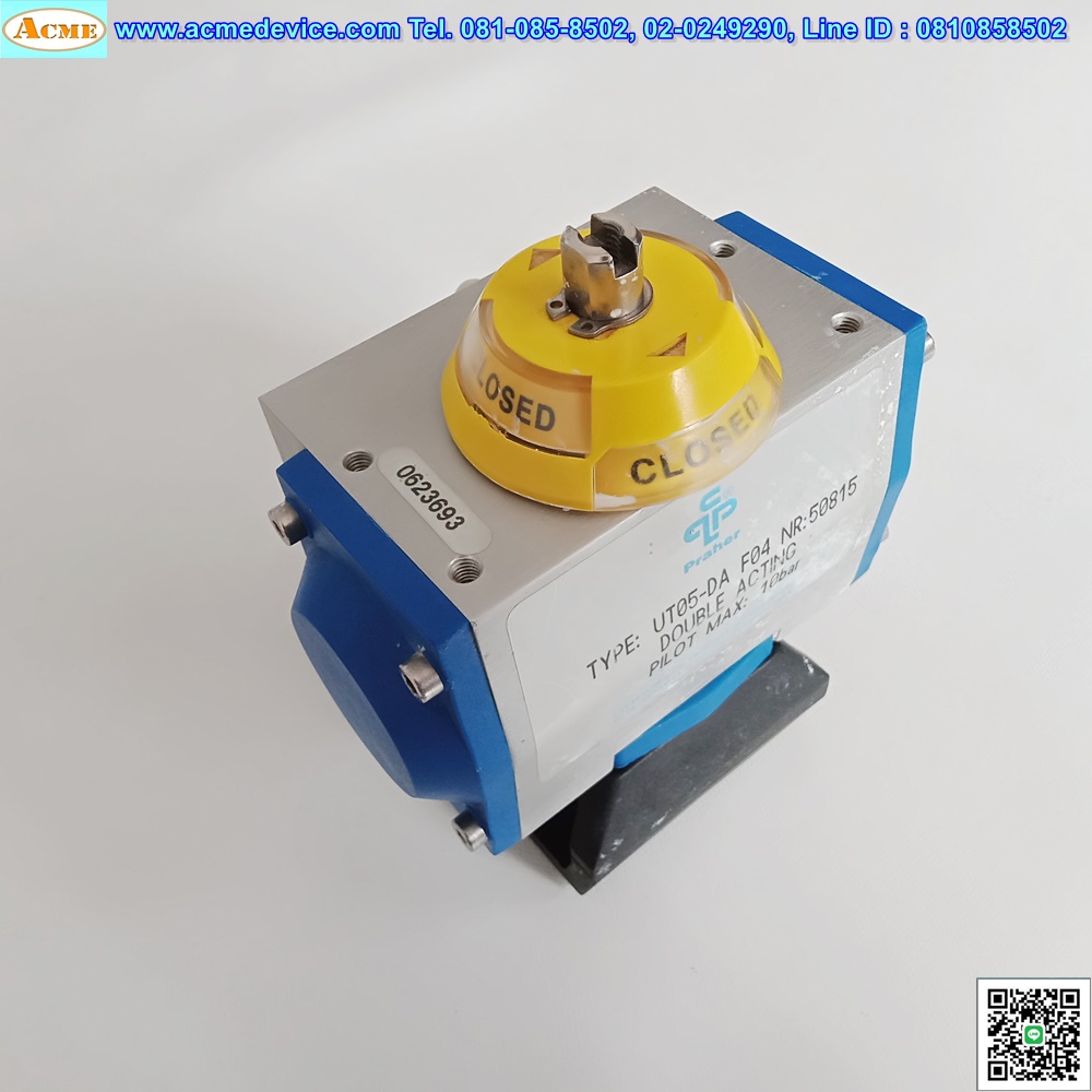 Ball Valve Praher รุ่น UT05DA F04, Double Acting