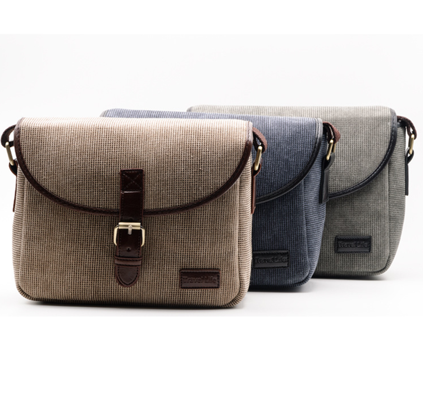 กระเป๋ากล้องยี่ห้อ TRAVEL LIFE ทำจากผ้า สำหรับกล้องDSLR MIRRORLESS