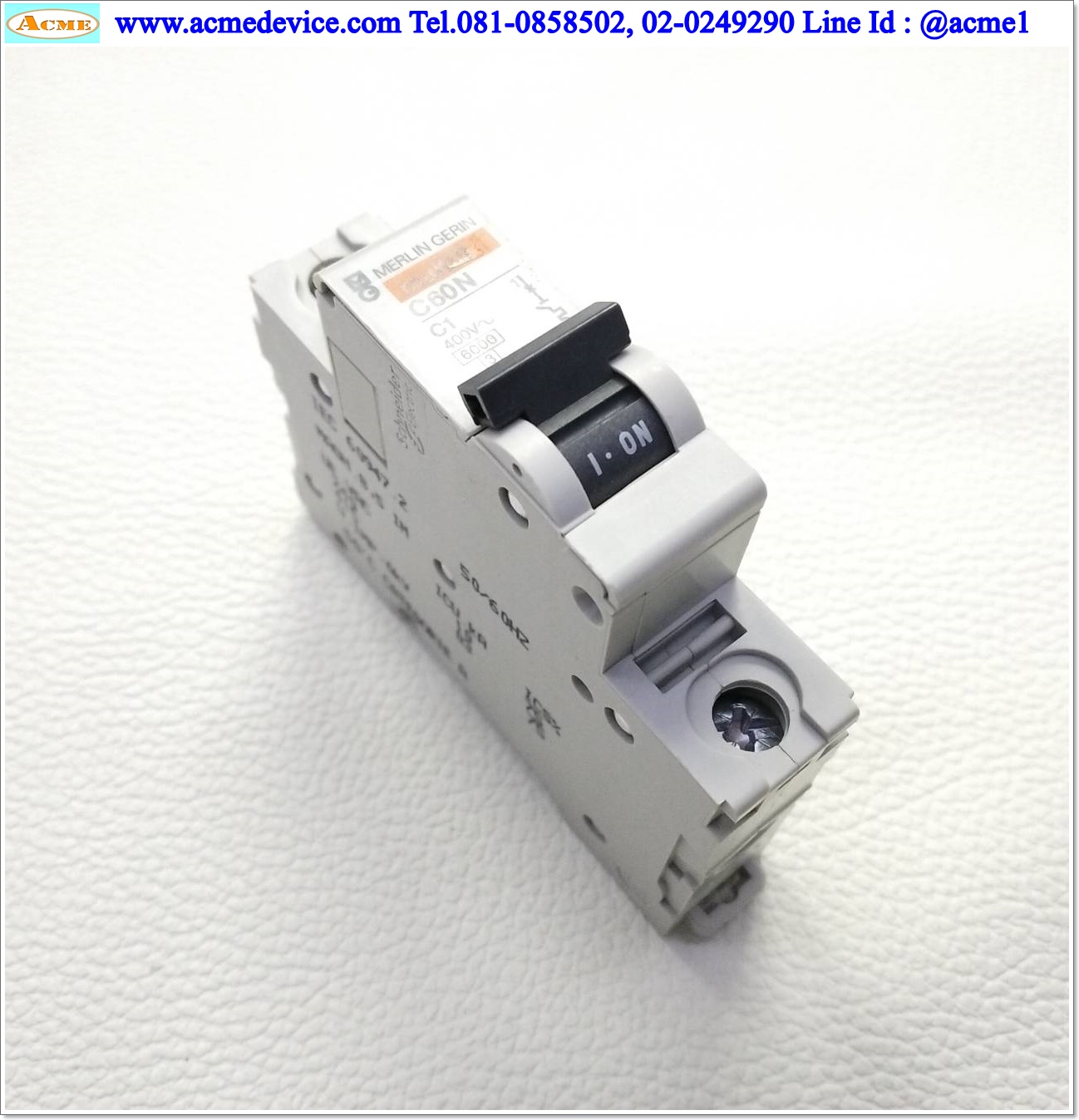 Breaker 1P Merlin Gerin รุ่น Multi9, C60N C1, 1A