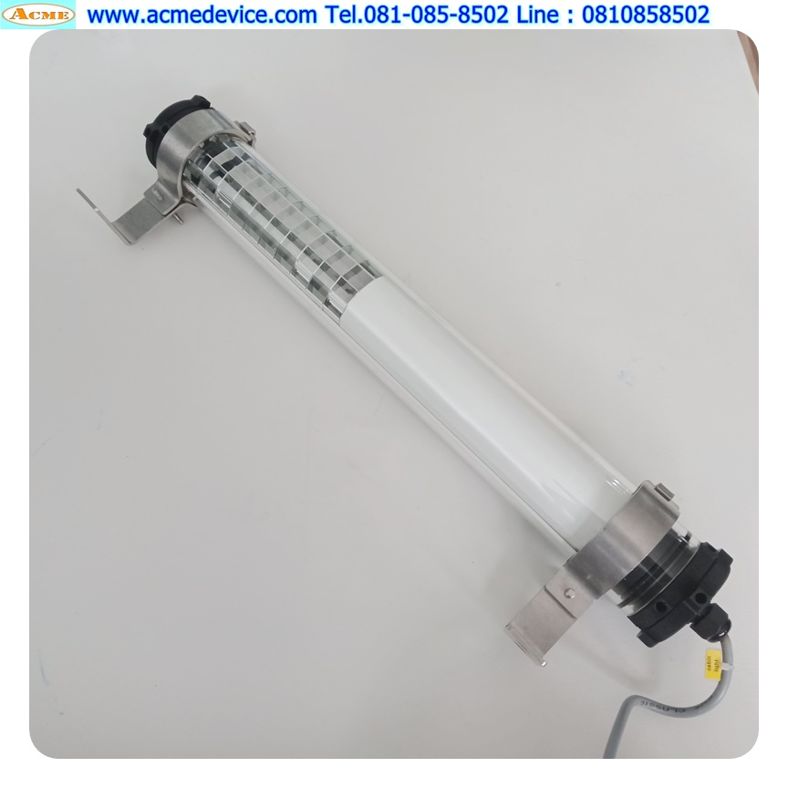 Light Tube Luminaire Waldmann รุ่น RL70CV-118, 230V, IP67, 1x18W (สีส้ม)