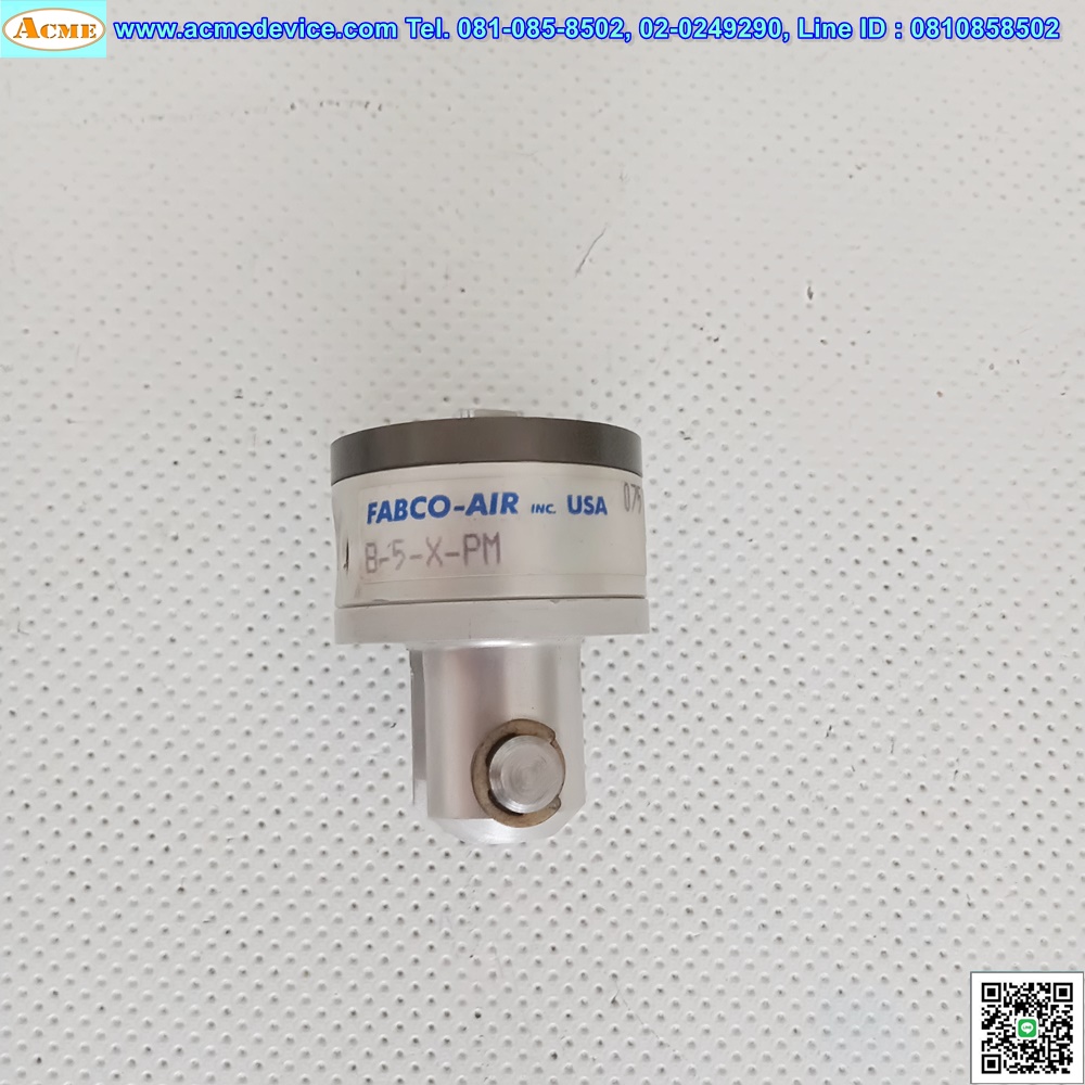 Air Cylinder FABCO-AIR รุ่น B-5-X-PM, Stroke 3 mm.