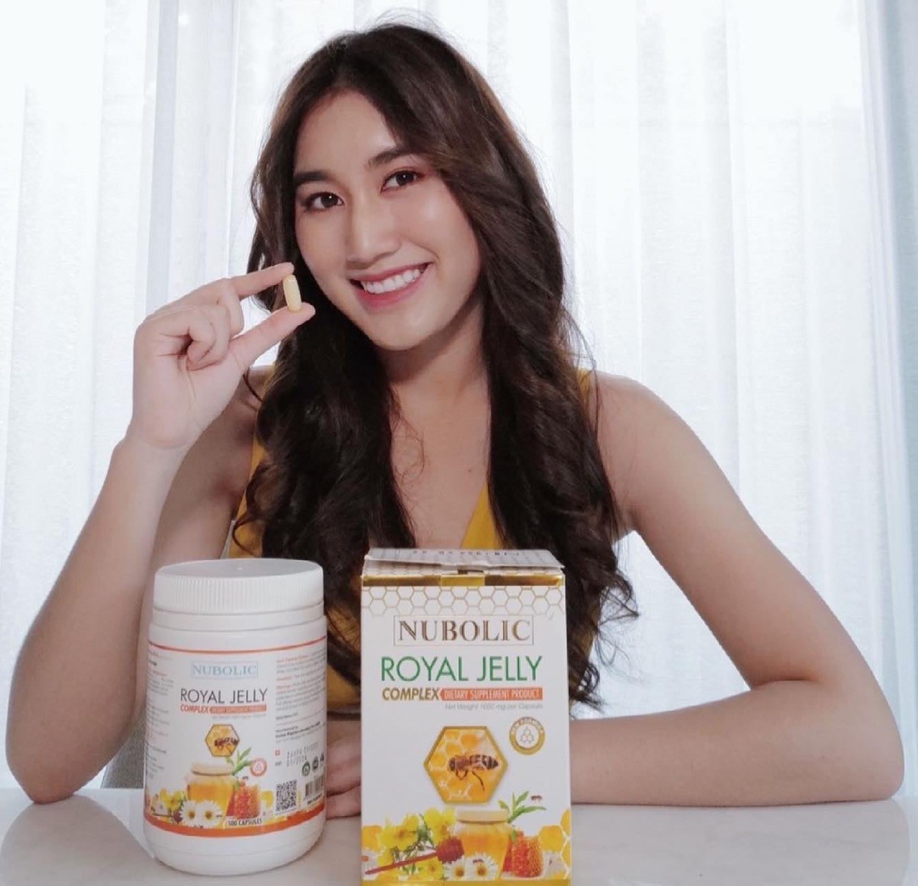 แท้ 100 % นูโบลิกใหม่ 9%1650mg ของแท้ มี QR CODE ผิวดี สุขภาพดี ขนาด 500 เม็ด ทานได้ 1ปี ครึ่ง