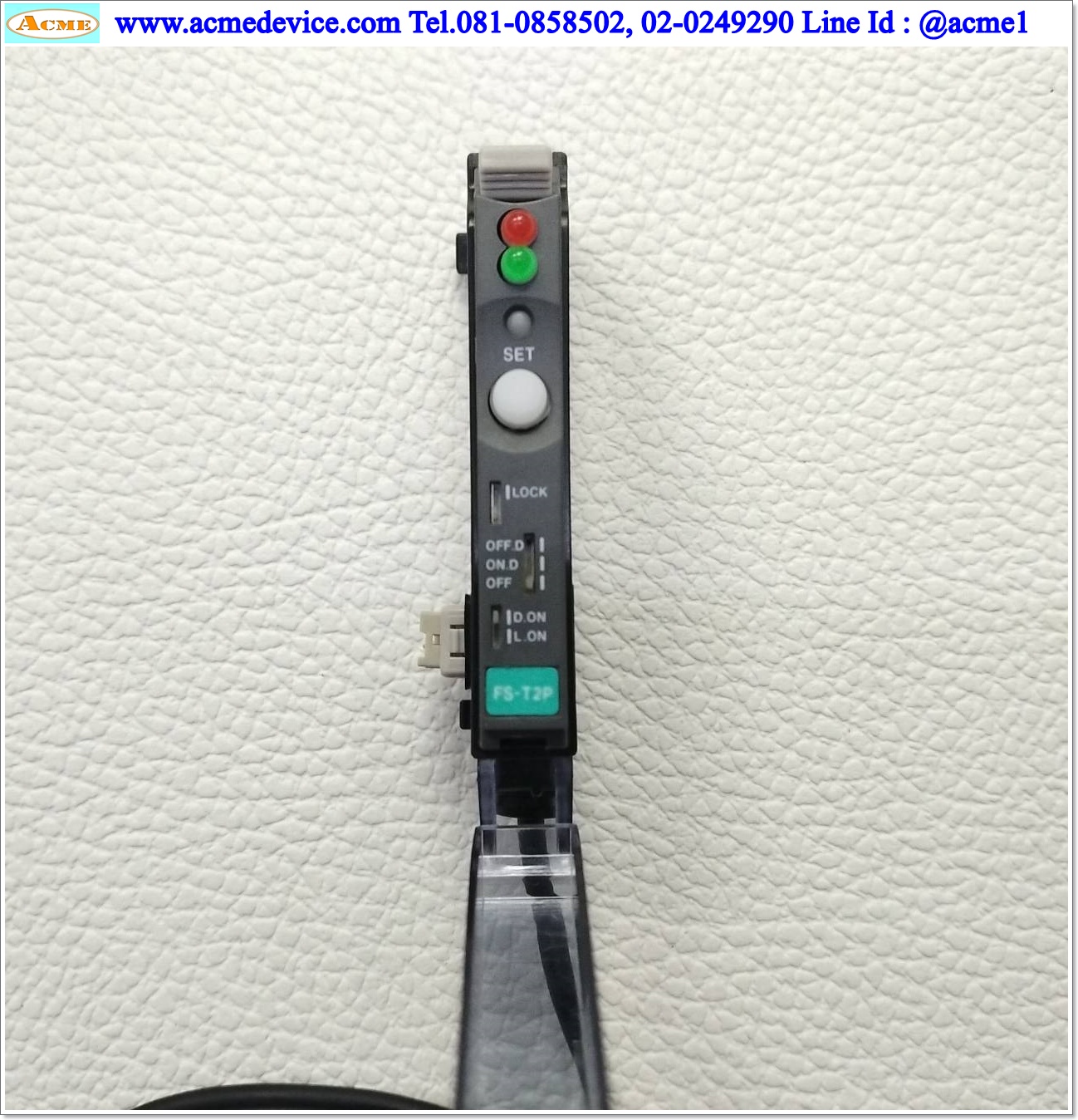 Fiber Amp Keyence รุ่น FS-T2P, PNP (มีฝาปิด)