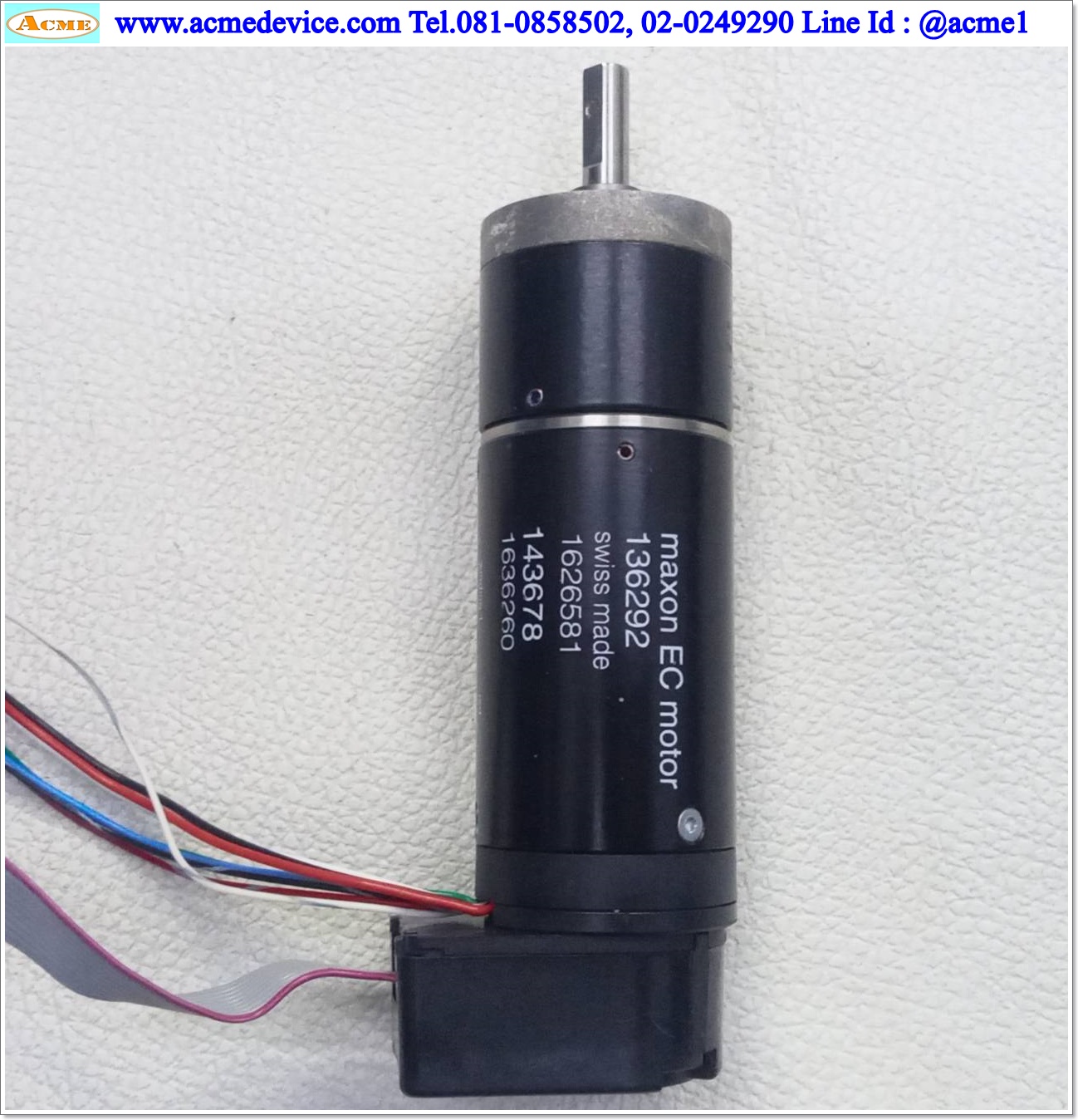 Brushless DC Motor Maxon รุ่น EC motor, 136292, 118890, (166156, 118890, 110514) 24V, 80 Watt & Planetary Gearhead GP 32 A, 4.8:1 & Encoder HEDL 5540, 500P/R
