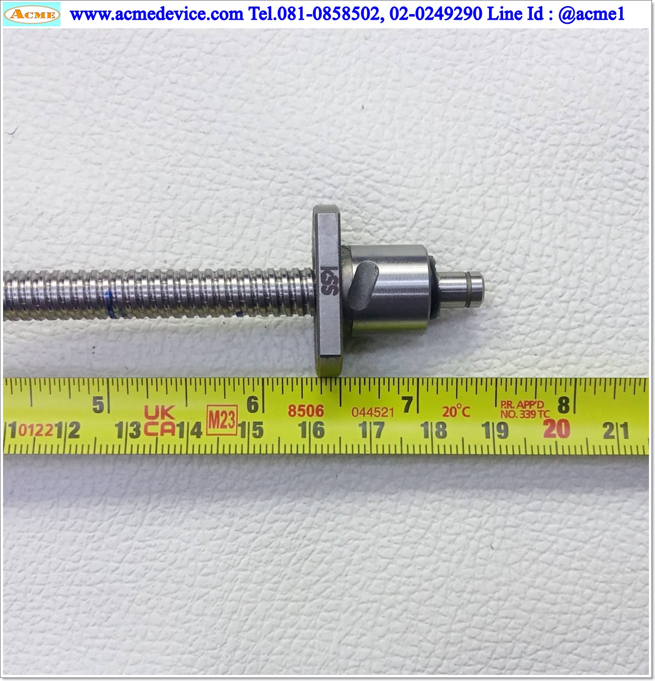 Stepping Motor Tamagawa Seiki รุ่น MB0802, 5 Phase, 1.28Vdc, 0.75A, แกนโต 8 mm., Stroke 150 mm. Pit 2 mm.
