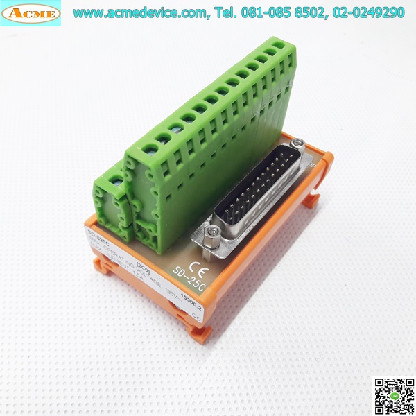 Terminal Block รุ่น SD-S25C, 125V, 1.5A, 25 Pin