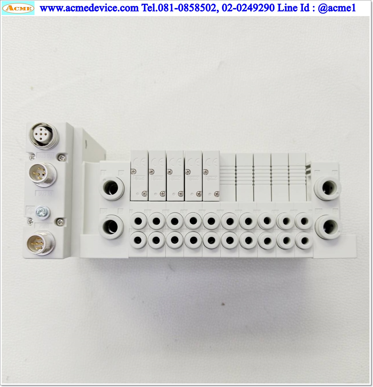 Solenoid Valve SMC รุ่น SY3300-5U1(5) + CC-Link EX260-SMJ1, Double Coil, 24Vdc
