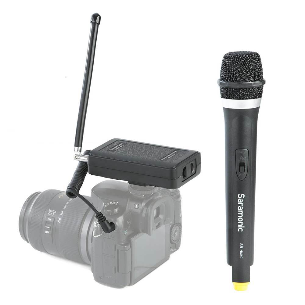 Saramonic SR-HM4C 4-Channel VHF Wireless Handheld Microphone with Integrated Transmitter for the SR-WM4C Wireless System รับประกันศูนย์ไทย 1 ปี