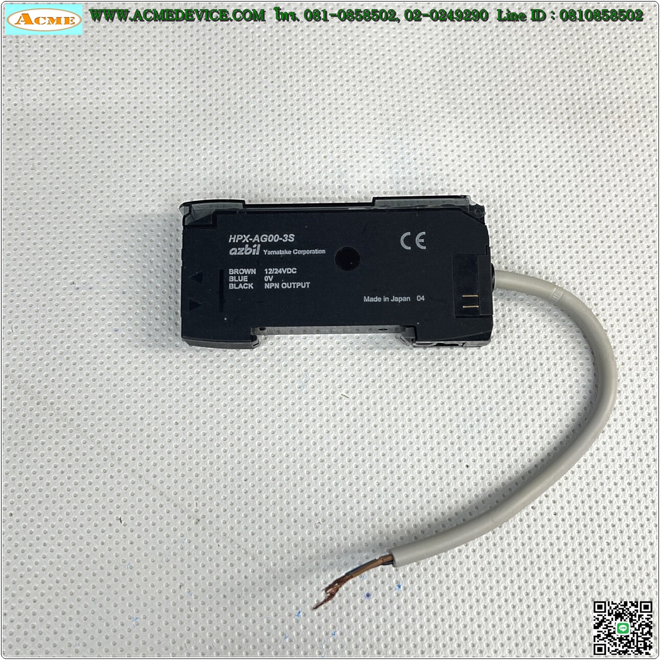 Fiber Amp Azbil รุ่น HPX-AG00-3S, NPN