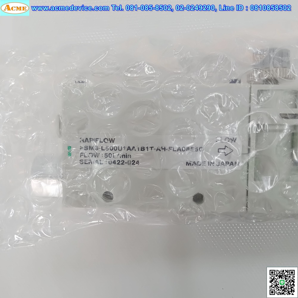 Flow Sensor CKD รุ่น FSM3-L500U1AA1B1T-AH-FLA08550, Analog out 1-5V