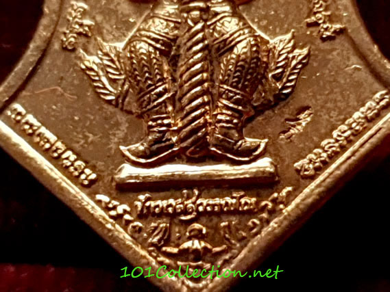 ท้าวเวสสุวรรณโณ จตุมหาราชิกา พิมพ์จำปี "เล็ก" รุ่น รับขวัญศิษย์ หลวงพ่ออิฎฐ์ วัดจุฬามณี อัมพวา สมุทรสงคราม เนื้อทองแดง ปี ๒๕๖๒