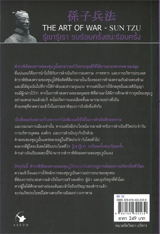 หนังสือเรื่อง กลยุทธ์ ยุทธวิธี ผู้นำแบบซุนวู (ปกอ่อน) : ศุภนิมิตร วีรสุ : สำนักพิมพ์ แอร์โรว์