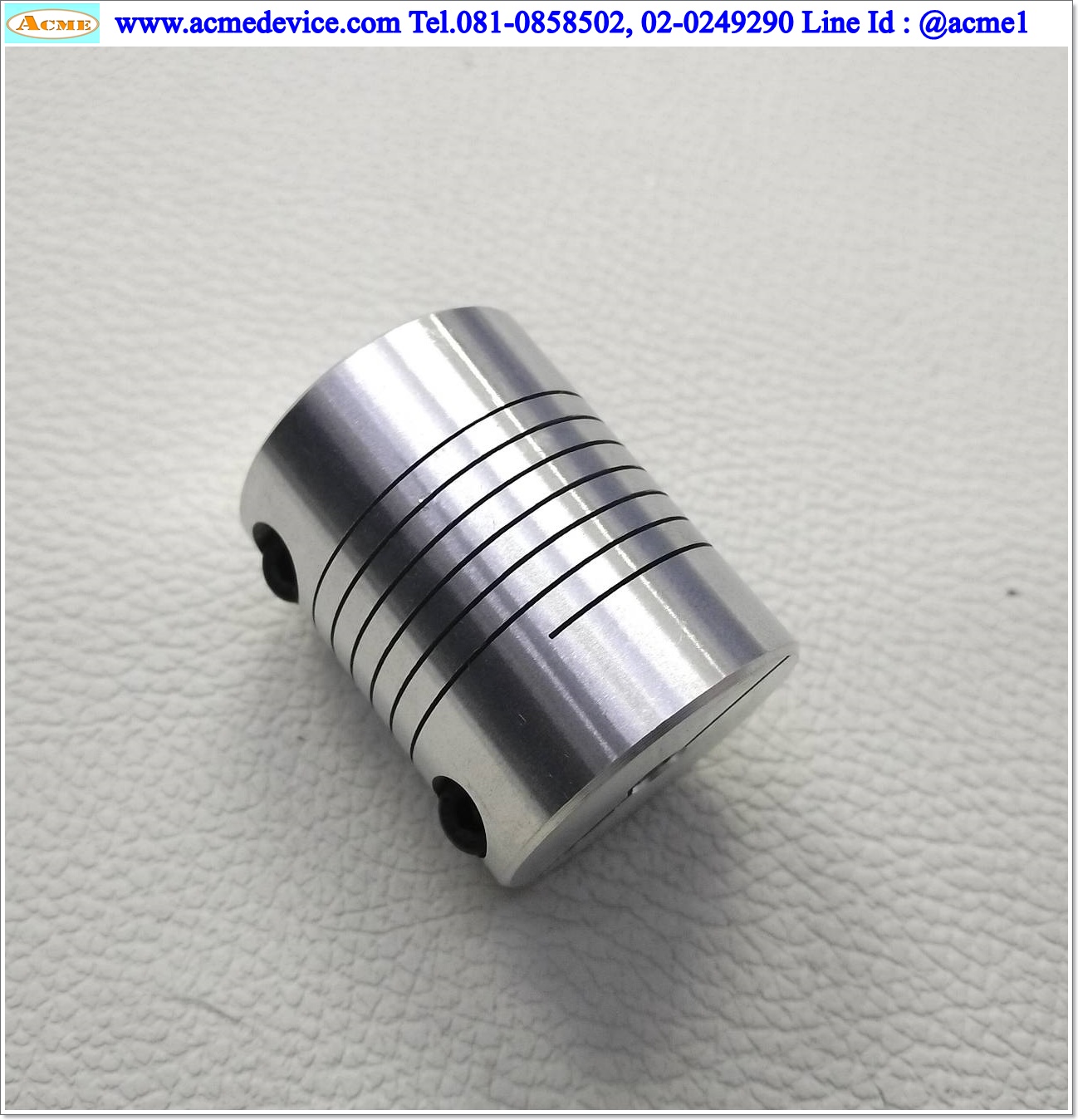 Coupling Aluminum ขนาด ID 6/8 mm, OD 32mm, L 40mm