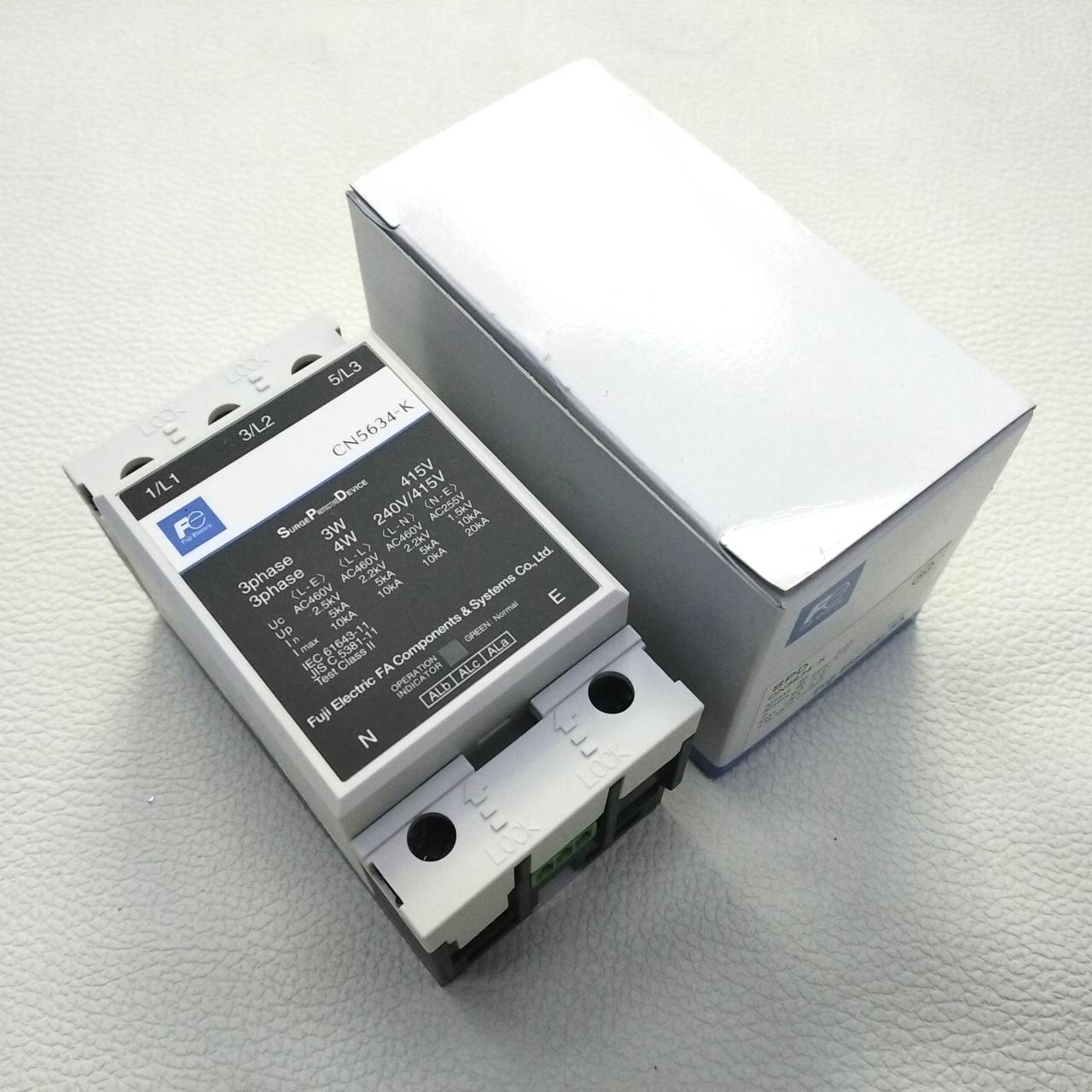Surge Protection Fuji รุ่น CN5634-K, Arrester, Three-phase (3-wire 200 VAC / 415 VAC, 4-wire 100 VAC / 173 VAC / 240 VAC / 415 VAC)