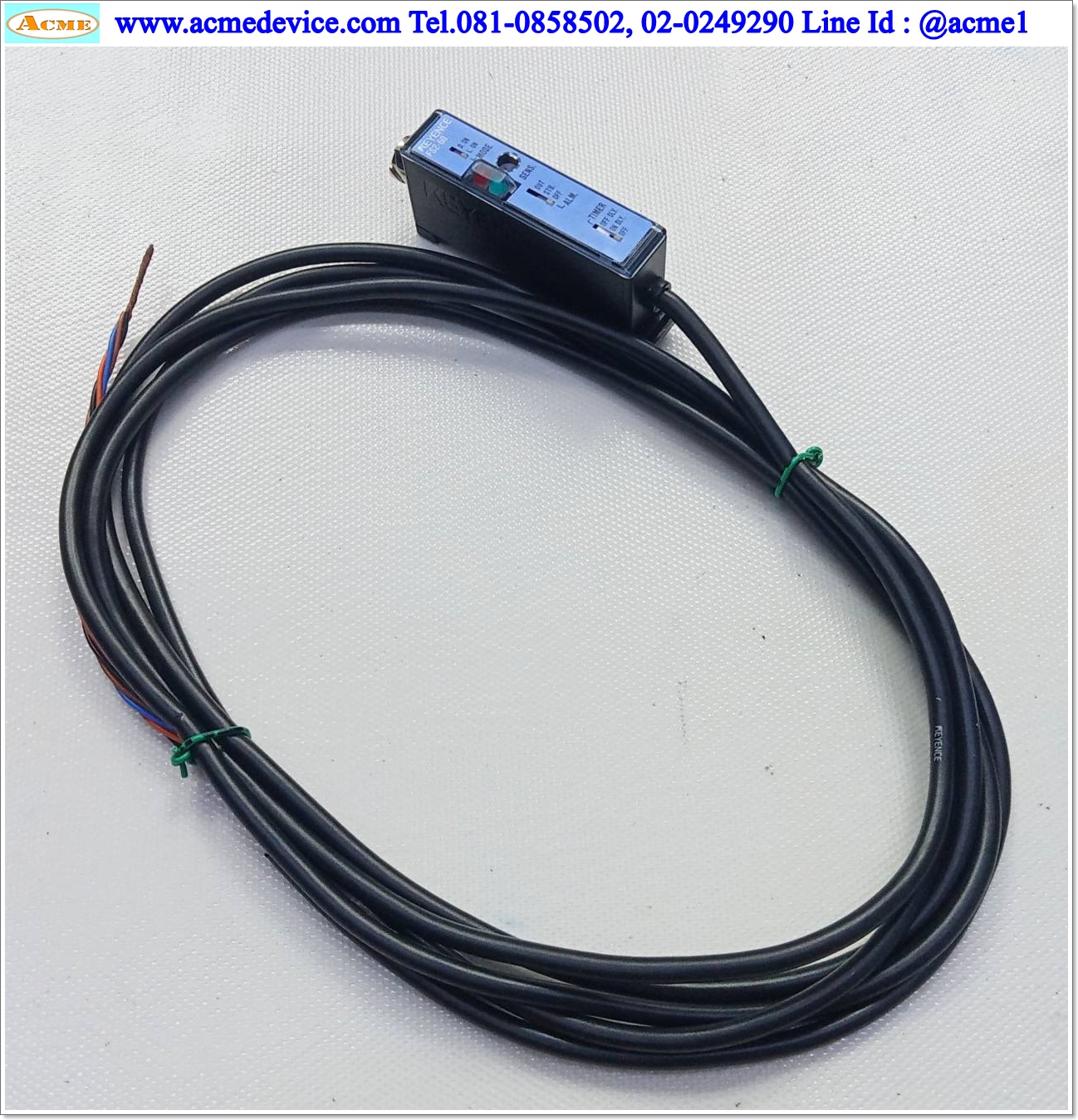 Fiber Amp Keyence รุ่น FS2-60, LIGHT-ON/DARK-ON, NPN