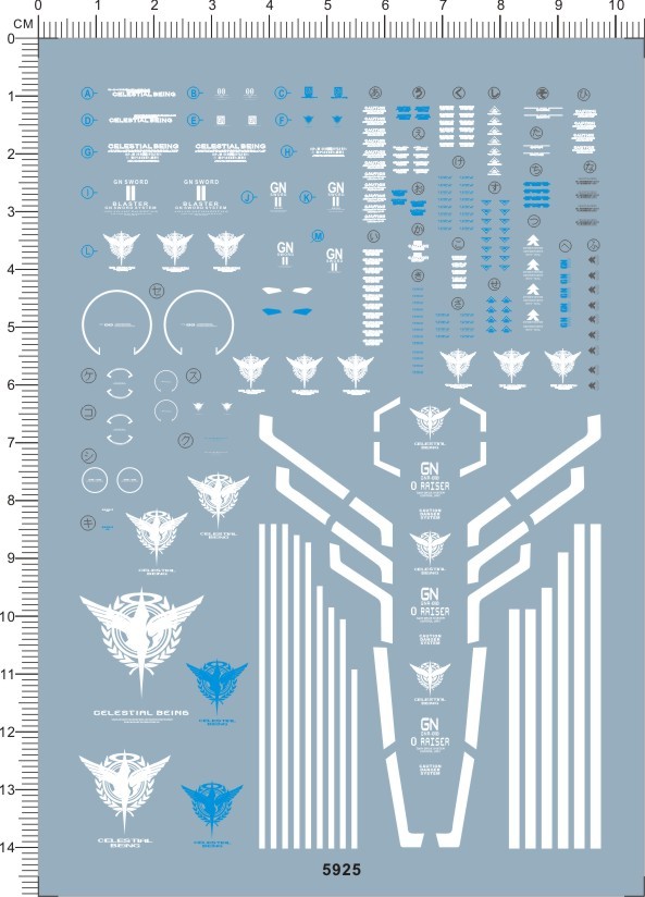 MG 00 GUNDAM SEVEN SWORD/G WATER DECAL